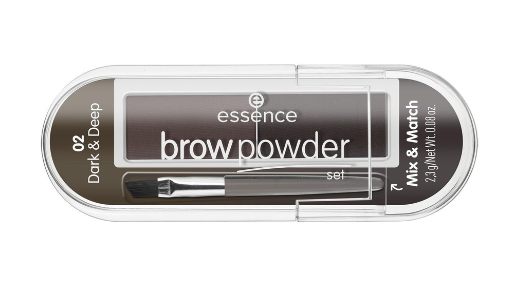 essence. Тени для бровей Brow Powder Set, 02 для брюнеток купить в ...