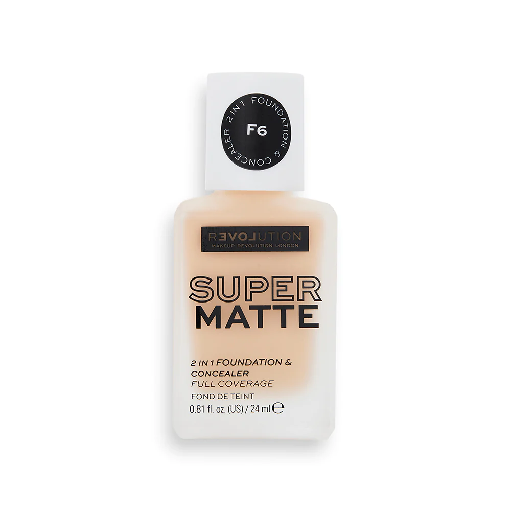 Relove by Revolution. Тональная основа и консилер 2 в 1 Supermatte 2 in ...
