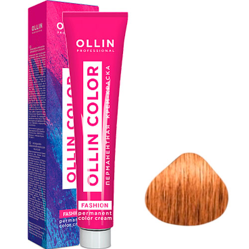 Ollin Professional. Fashion Color Экстра-интенсивный медный - 60мл - Перманентная крем-краска для волос купить в интернет-магазине косметики.