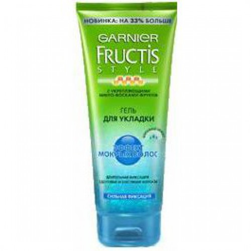 Garnier fructis style гель для укладки эффект мокрых волос