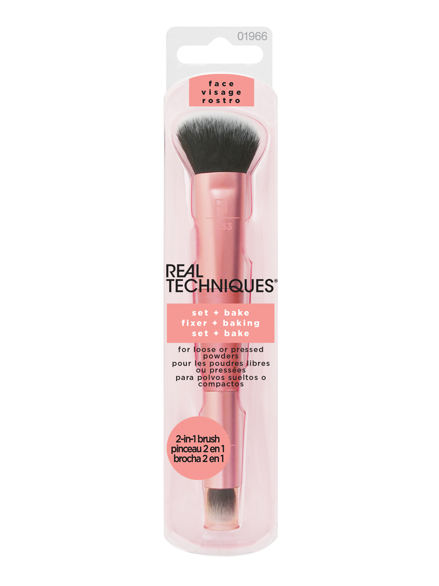 Real Techniques. Кисть для пудры 2 в 1 Set + bake купить в интернет ...