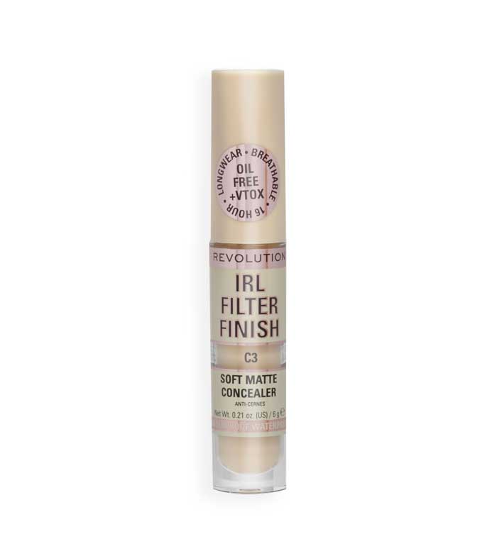 Makeup Revolution. Консилер для лица IRL Filter Finish Soft Matte, C3 ...