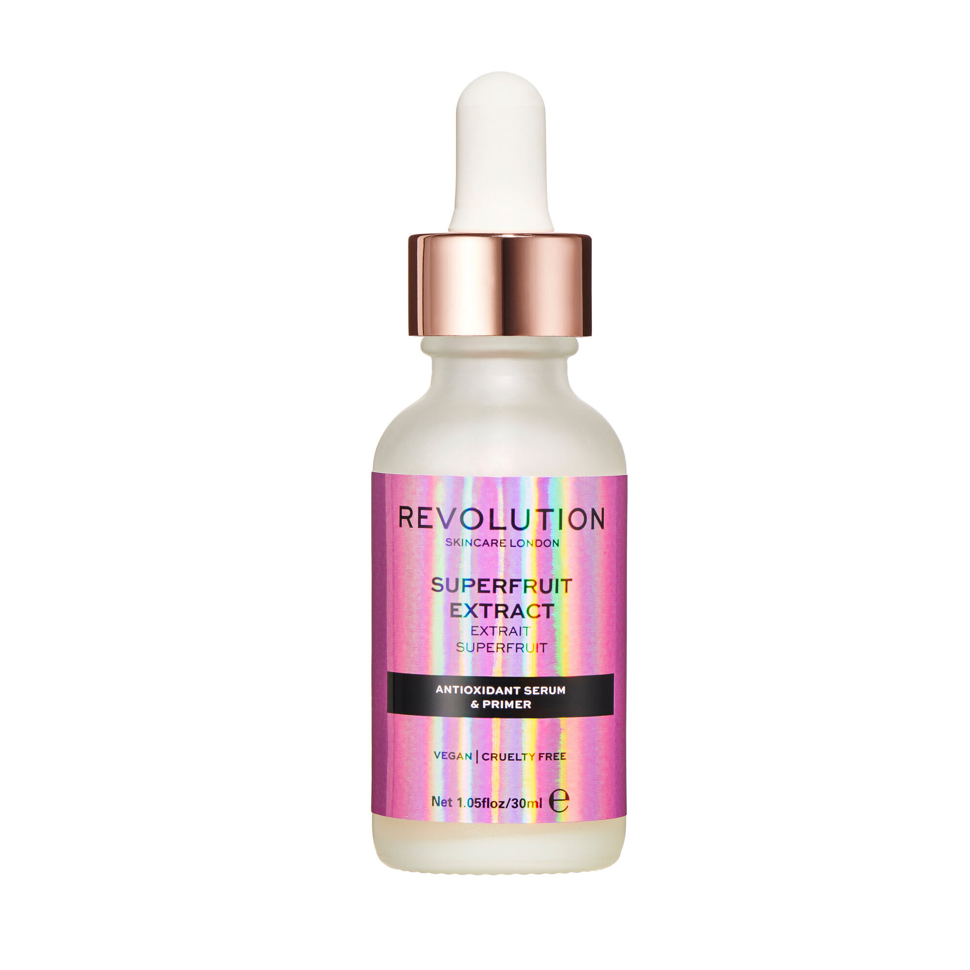 Revolution Skincare. Увлажняющая сыворотка-праймер с блеском Superfruit ...