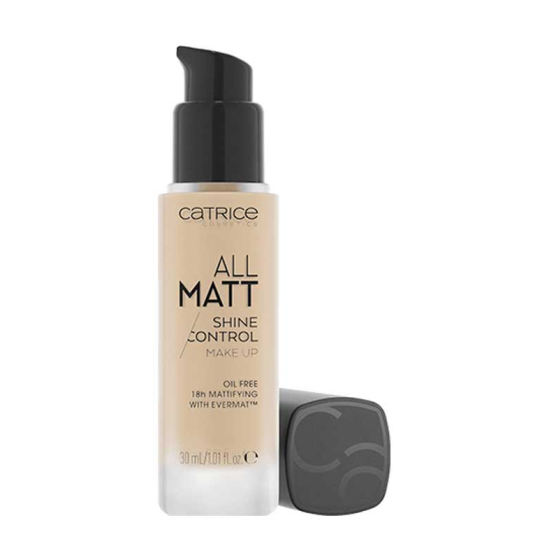 Тональная основа All Matt Shine Control Make Up, 020 N Neutral Nude Beige - 2