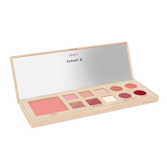 Палетка для макияжа PupArt S, 001 Нюдовые оттенки 010278A001