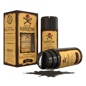 BARBERTIME - Загуститель для волос с кератином Hair Building Keratin Fiber, Black21 г