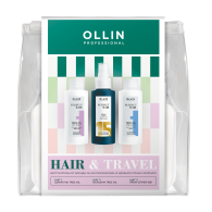 Набор Hair&Travel Шампунь для волос Tres Oil + Бальзам для волос Tres Oil +15в1 Несмываемый крем-спрей для волос
