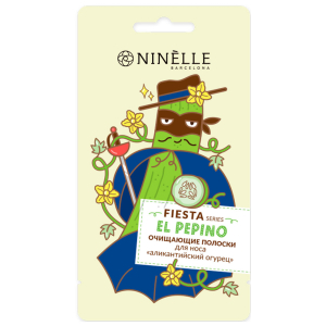 Ninelle - Очищающие полоски для носа Fiesta Аликантийский огурец