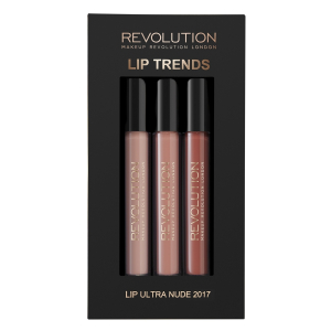 Makeup Revolution - Набор блесков для губ - Lip Ultra - Nude
