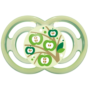 MAM - Perfect - Пустышка силиконовая, 6+ месяцев, зеленая, яблоня