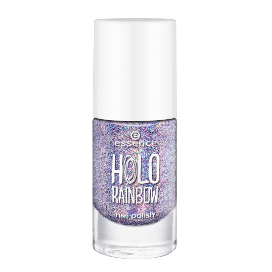 Лак для ногтей - holo rainbow nail polish, сиреневый голографик, т.05 - 1