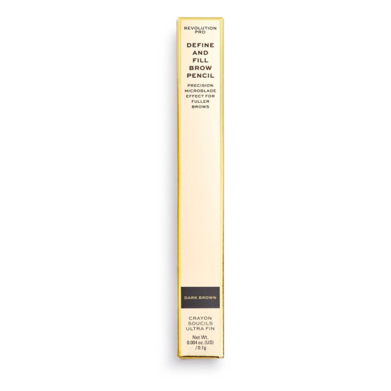 Контурный карандаш для бровей со щеточкой define and fill brow pencil - Dark Brown - 4