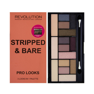 Makeup Revolution - Палетка теней - Pro Looks Palette - Stripped & Bare