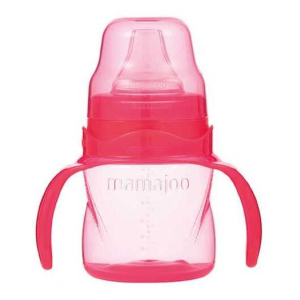 MAMAJOO - Антиколиковый поильник-непроливайка с ручками 6+, 160 мл Розовый