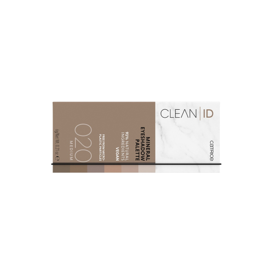 Тени для век Clean ID Mineral Eyeshadow Palette, 020 Medium - 1