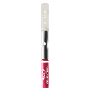 Seventeen - Жидкая стойкая помада-блеск All day lip color & top gloss, 06 пыльная фуксия