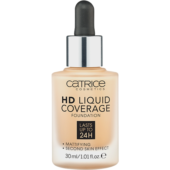 Тональная основа HD Liquid Coverage Foundation, 035 Natural Beige - 1