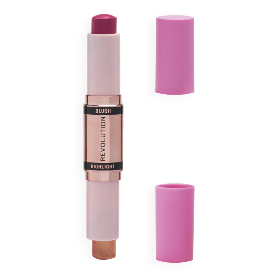 Румяна и хайлайтер в стике Blush & Highlight Stick, Golden Shine - 1