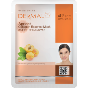 Dermal - Тканевая маска Apricot Collagen Essence Mask, абрикос и коллаген, 23 г