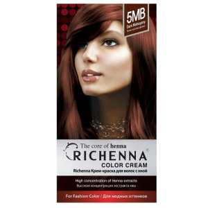 Richenna - Крем-краска для волос с хной - тон 5MB махогон