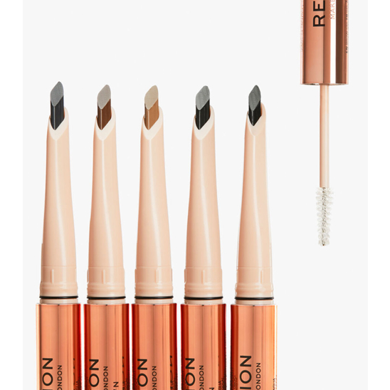 Контурный карандаш для бровей и гель для фиксации Eyebrow pencil Fluffy Brow Filter Duo, Ash Brown - 5