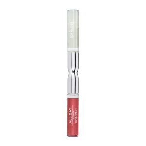 Seventeen - Жидкая стойкая помада-блеск All day lip color & top gloss, 86 персиковый металлик3,5 мл