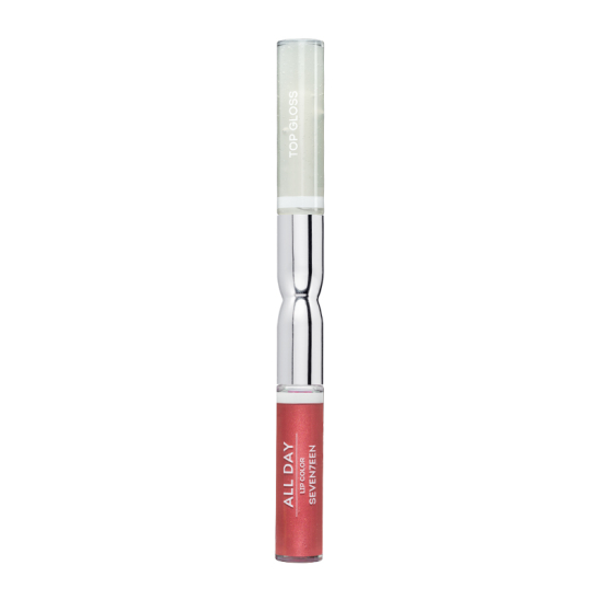 Жидкая стойкая помада-блеск All day lip color & top gloss, 86 Персиковый металлик - 1
