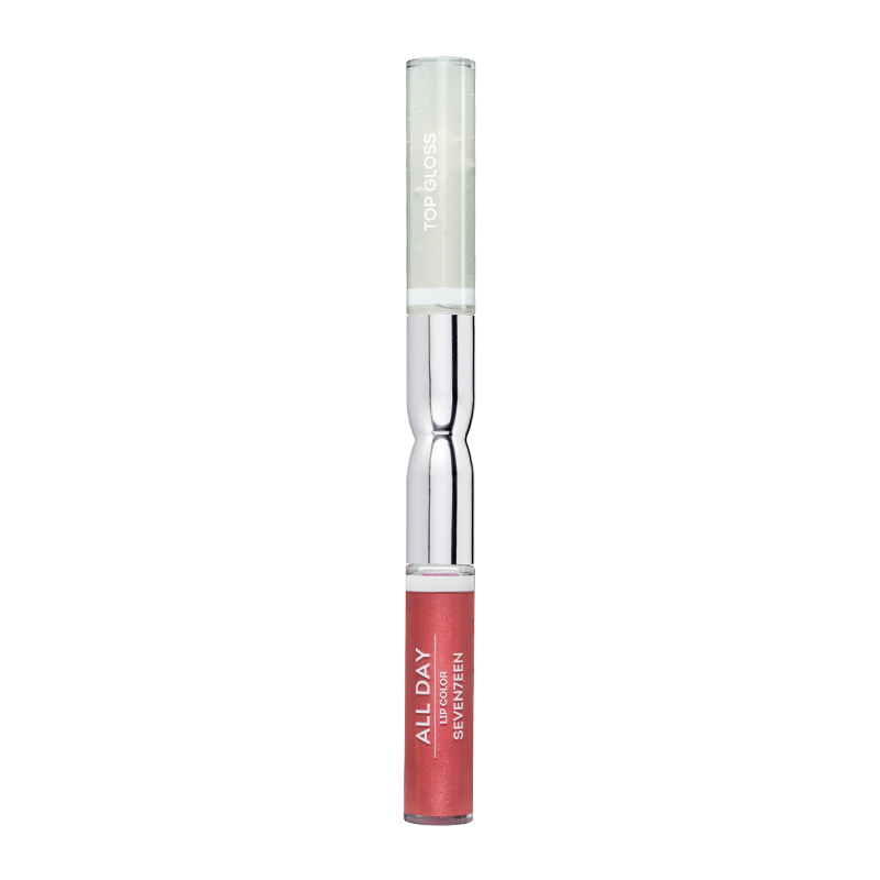 Жидкая стойкая помада-блеск All day lip color & top gloss, 86 персиковый металлик, 3,5 мл