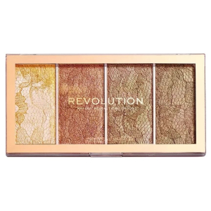 Makeup Revolution - Палетка хайлайтеров Vintage Lace Highlighter Palette20 г