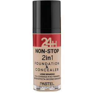 PASTEL Cosmetics - Тональная основа и консилер 2 в 1 24H Non-Stop 2in1 Foundation & Concealer, 603 Ivory30 мл