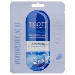 JIGOTT - Увлажняющая ампульная маска для лица с гиалуроновой кислотой Real Ampoule Mask Hyaluronic Acid, 27 мл