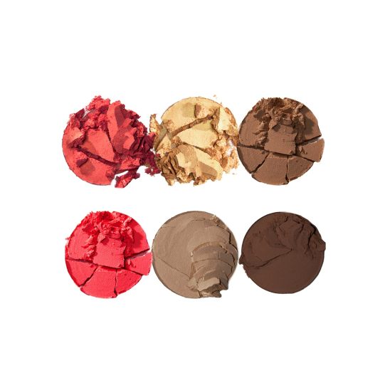 Палетка для лица: румяна, хайлайтер, контурирующая пудра Icon Face Palette, Medium To Dark - 5