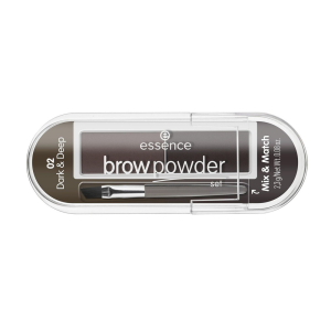 essence - Тени для бровей Brow Powder Set, 02 для брюнеток2,3 г