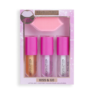 Makeup Revolution - Подарочный набор Kiss & Go Lip Oil Set