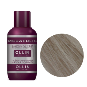 Ollin Professional - Ollin Megapolis - 10/1 светлый блондин пепельный 3*50мл - Безаммиачный масляный краситель для волос