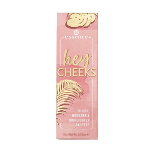 essence - Палетка для макияжа Hey Cheeks: румяна, бронзер и хайлайтер