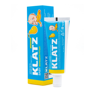 KLATZ - Зубная паста от 0 до 4 лет Большая груша без фтора40 мл