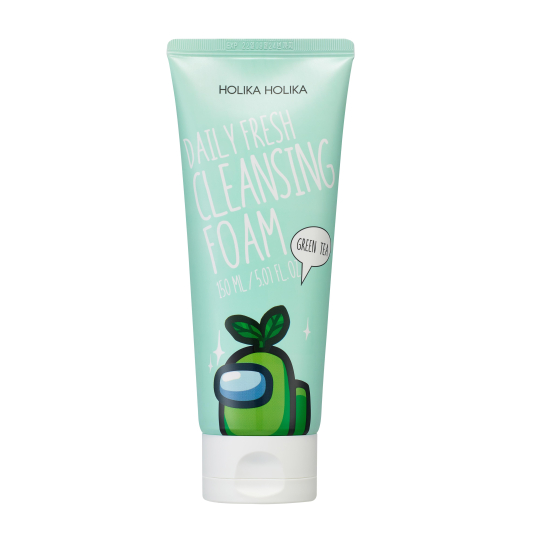 Очищающая пенка для лица с зеленым чаем Among Us Daily Fresh Green Tea Cleansing Foam - 1