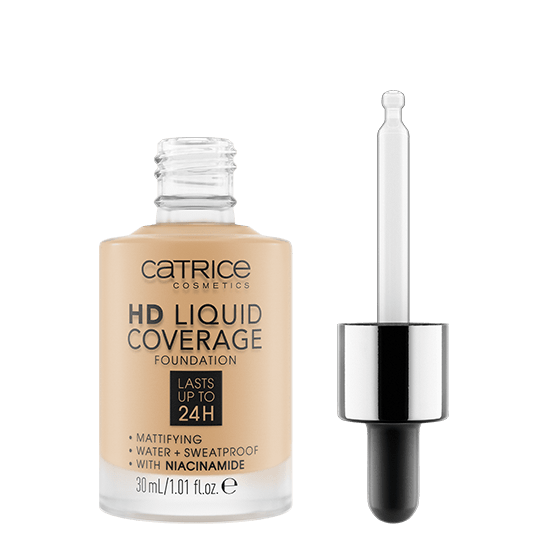 Тональная основа HD Liquid Coverage Foundation, 036 Hazelnut Beige светло-ореховый - 2