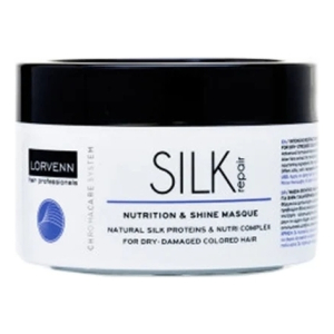 LORVENN - Интенсивная реструктурирующая маска для волос c протеинами шелка Chromacare System Silk Repair Nutrition & Shine Masque500 мл