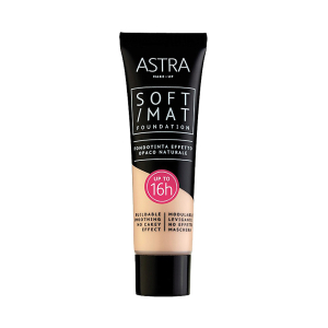 Astra Make-Up - Основа тональная Soft mat foundation, 02 Butter30 мл