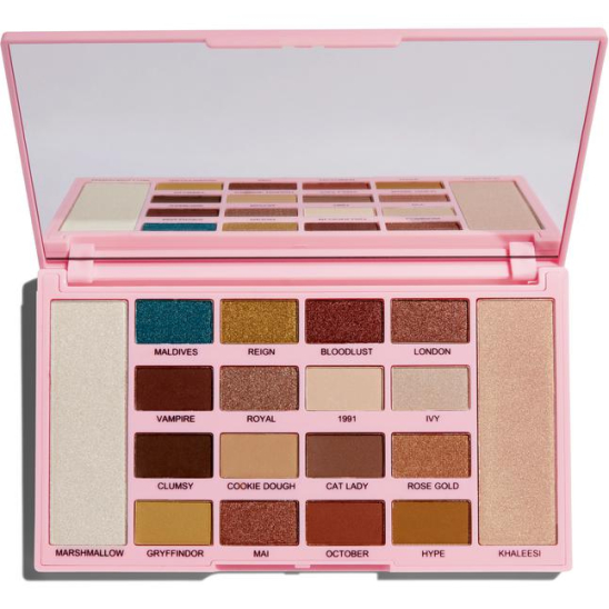 Палетка теней и хайлайтеров Eyeshadow & Highlighter Palette Kisu - 2