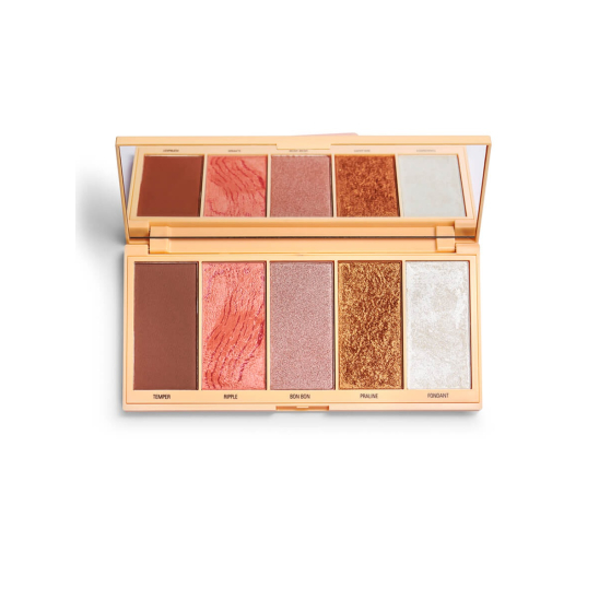 Палетка для макияжа лица: бронзеры, румяна и хайлайтер Praline Face Palette - 2