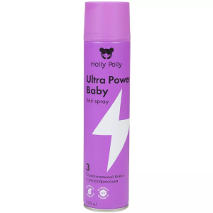 Holly Polly - Лак для волос Ultra Power Baby Ослепительный Блеск и Ультрафиксация250 мл