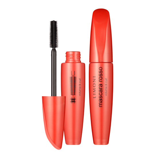 Тушь супер объем и подкручивание Mascara Rosso - тон 01 black - 1