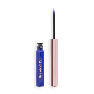 Makeup Revolution - Жидкая подводка для глаз Liquid Eyeliner Super Flick, Blue2,4 мл