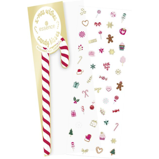 X-mas wishes candy kisses Наклейки для ногтей - 2