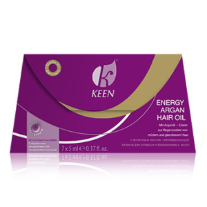 Keen - Энергетическое аргановое масло для волос Energy Argan Hair Oil - 7*5 мл