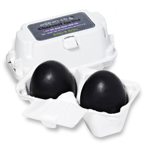 Holika Holika - Мыло-маска ручной работы с древесным углем Charcoal Egg Soap - 2х50 гр