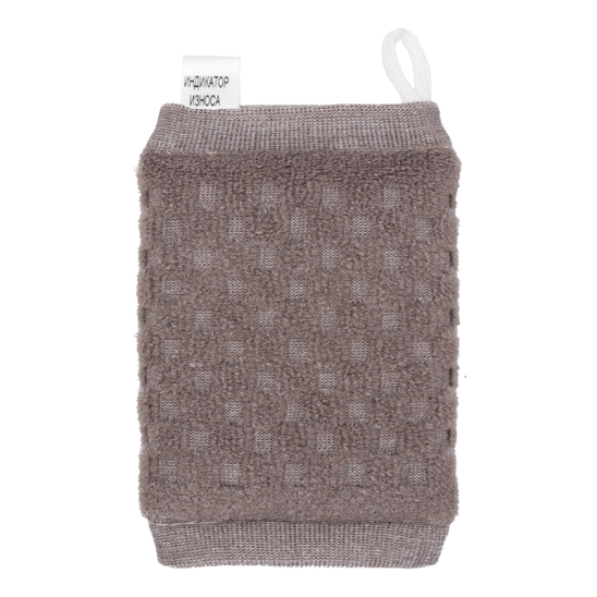 Мочалка рельефная брикет, цвет в ассортименте - 1